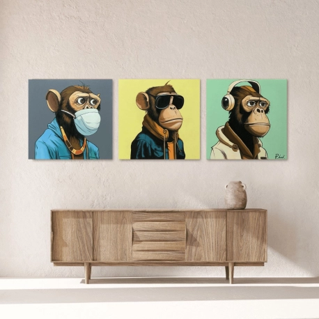 Tableau - Monkey See, Monkey Hear, Monkey Speak