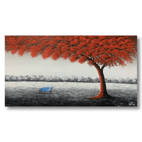 Tableau - Blue Bench